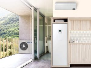 Samsung toplotne črpalke za ogrevanje vode do 65 °C – EHS Mono